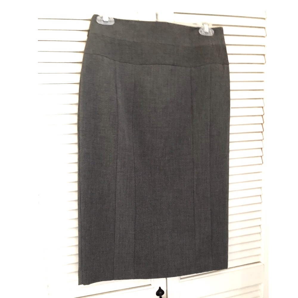 Worthington Gray & White Tweed Lined Pencil Skirt NWT 6